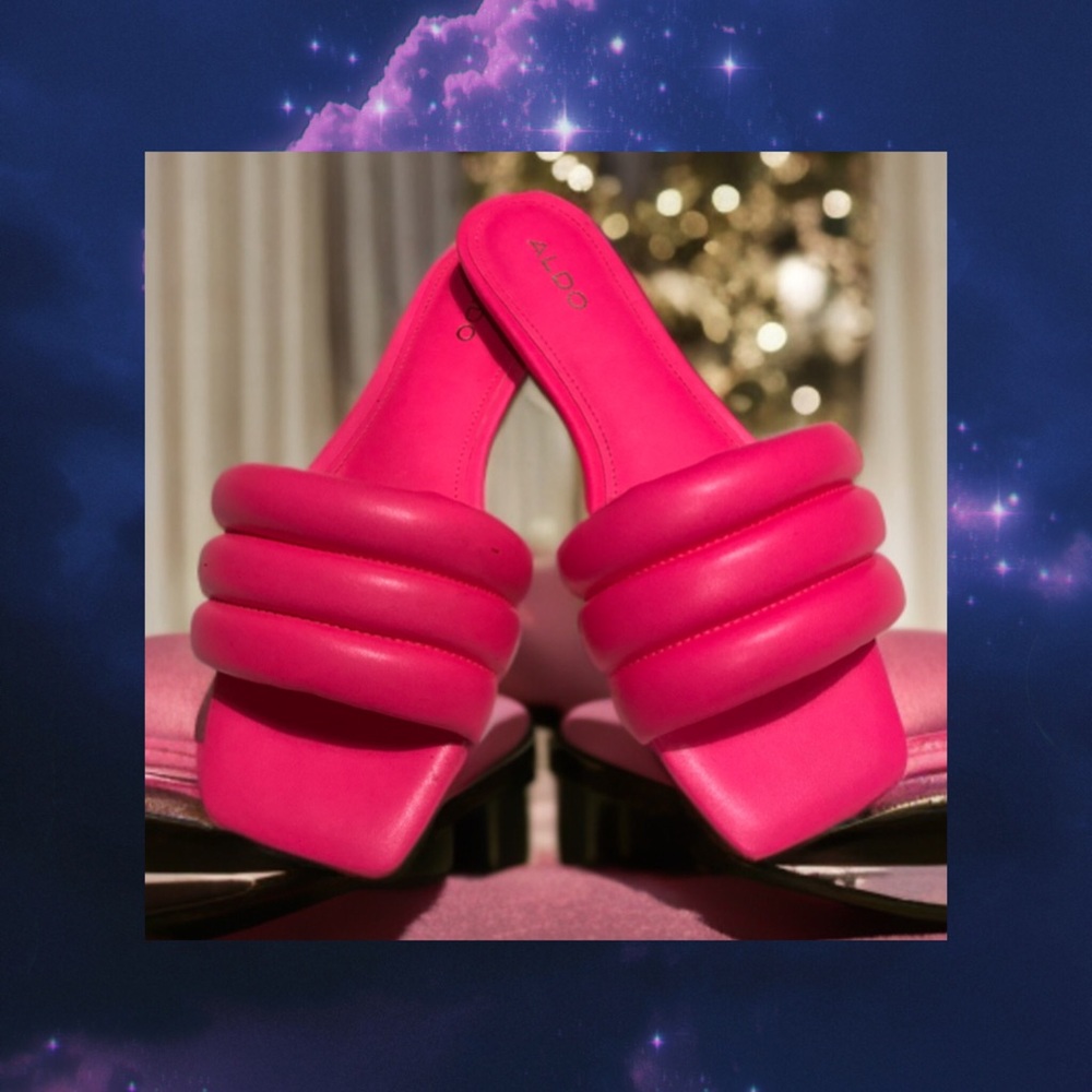 New hot pink sandels